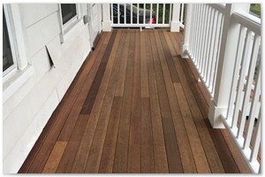 Remodeled porch in New Hampshire